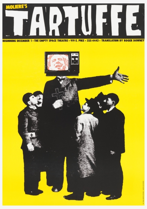 Poster for Tartuffe by Art Chantry